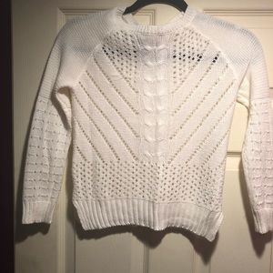 Lil Girl Size 6 White Sweater